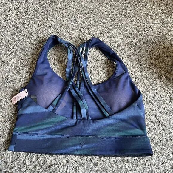 Victorias Secret Flow on Point Strappy Back Minimal Support Sports Bra XS New - Picture 2 of 4